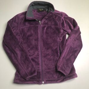 The North Face Purple Women's Fuzzy Full-Zip Fleece Jacket